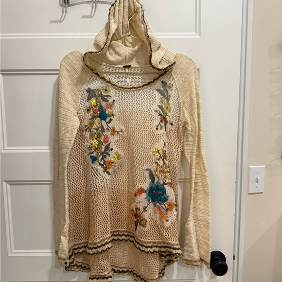 Free People Tops - Free People Ivory Open-Knit Top